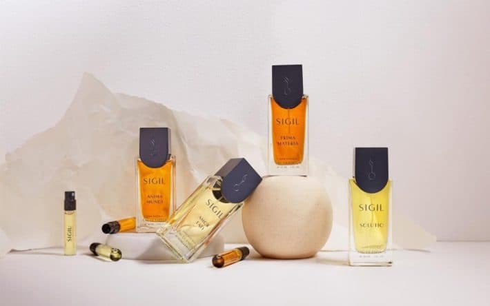 variety of SIGIL natural fragrance products