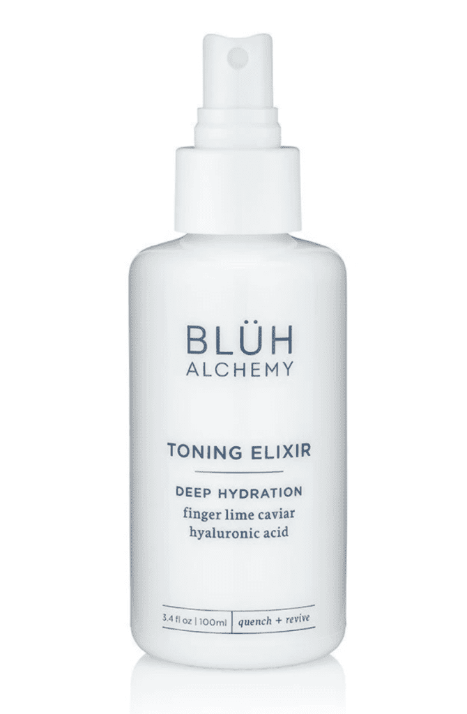 Bottle of Bluh Alchemy Toning Elixir Deep Hydration Hyaluronic Acid