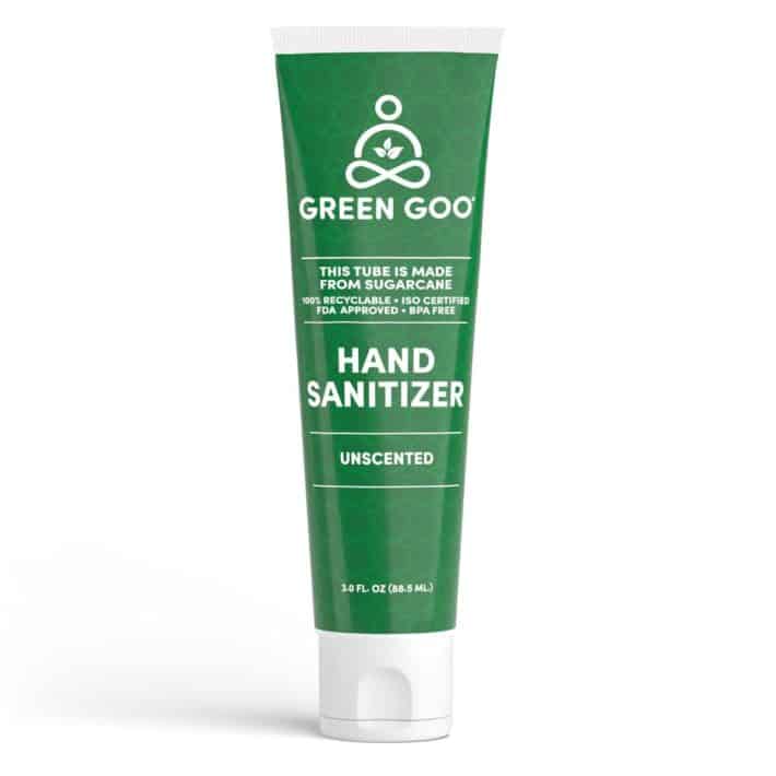 3oz tube of unscented green goo hand sanitizer