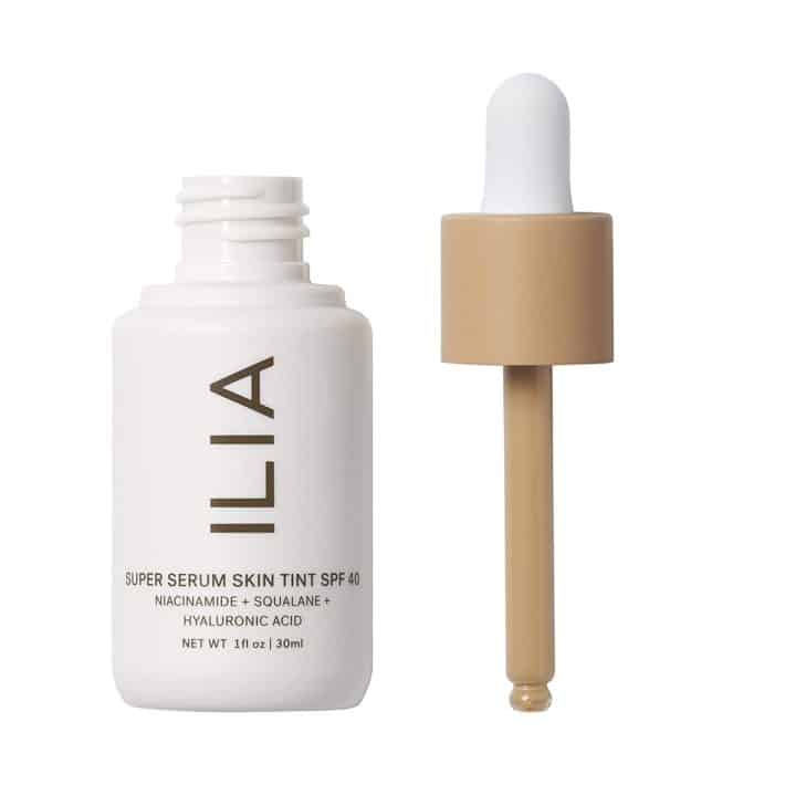 bottle of ILIA super serum skin tint