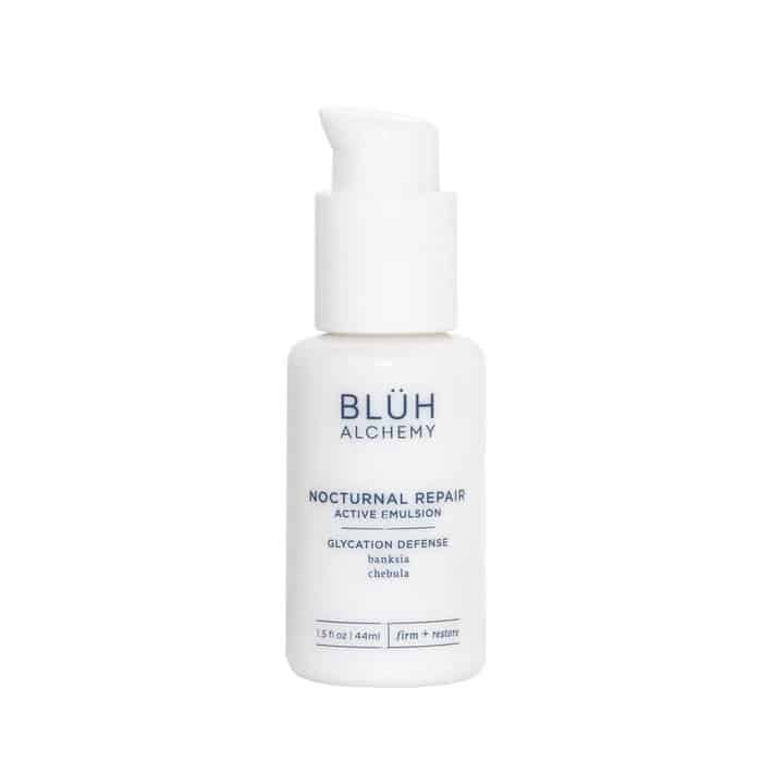 small white bottle with emulsion from BLUH Alchemy