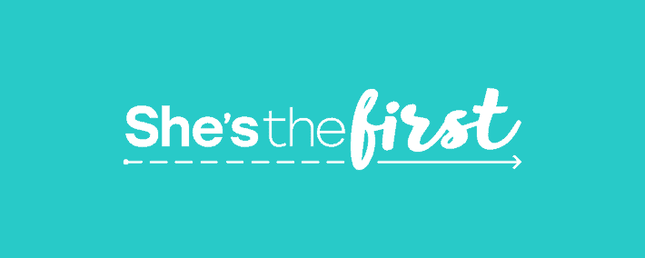 logo of She's the first foundation