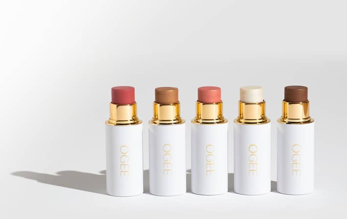 A line up of all OGEE lipsticks