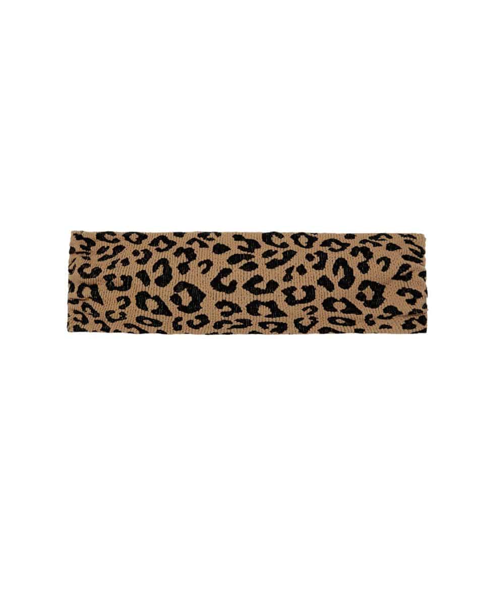 a leopard swim tube top