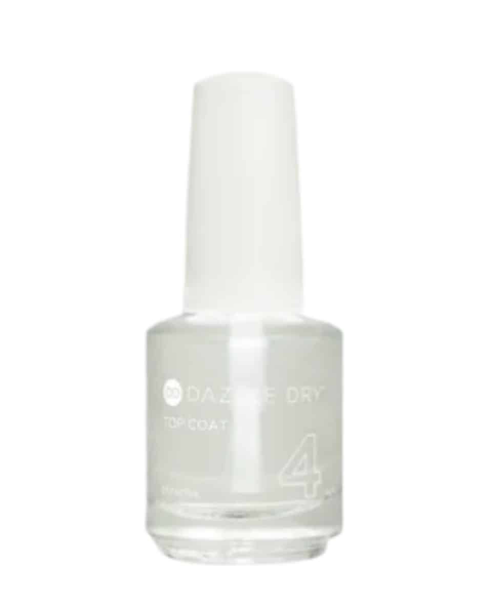 a bottle of dazzle dry brand top coat