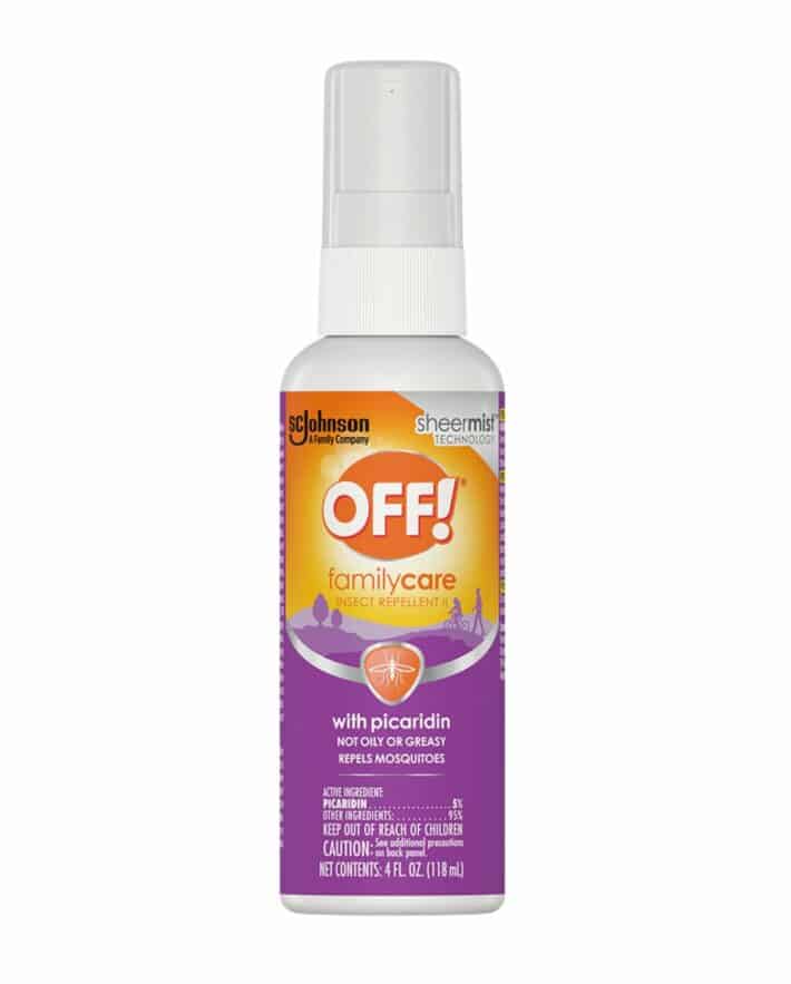 a bottle of off family care insect repellent II with picaridin